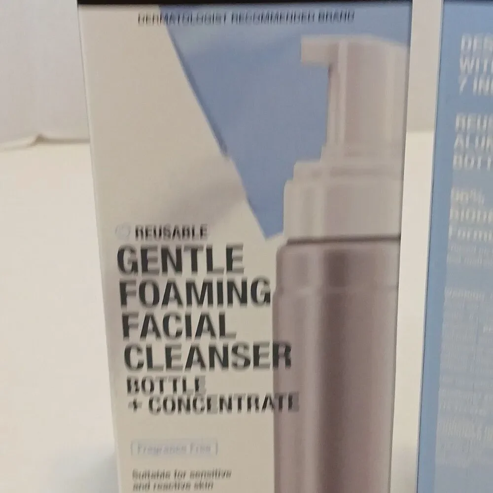 2-Neutrogena Reusable Gentle Foaming Facial Wash Cleanser Bottle Concentrate KIT